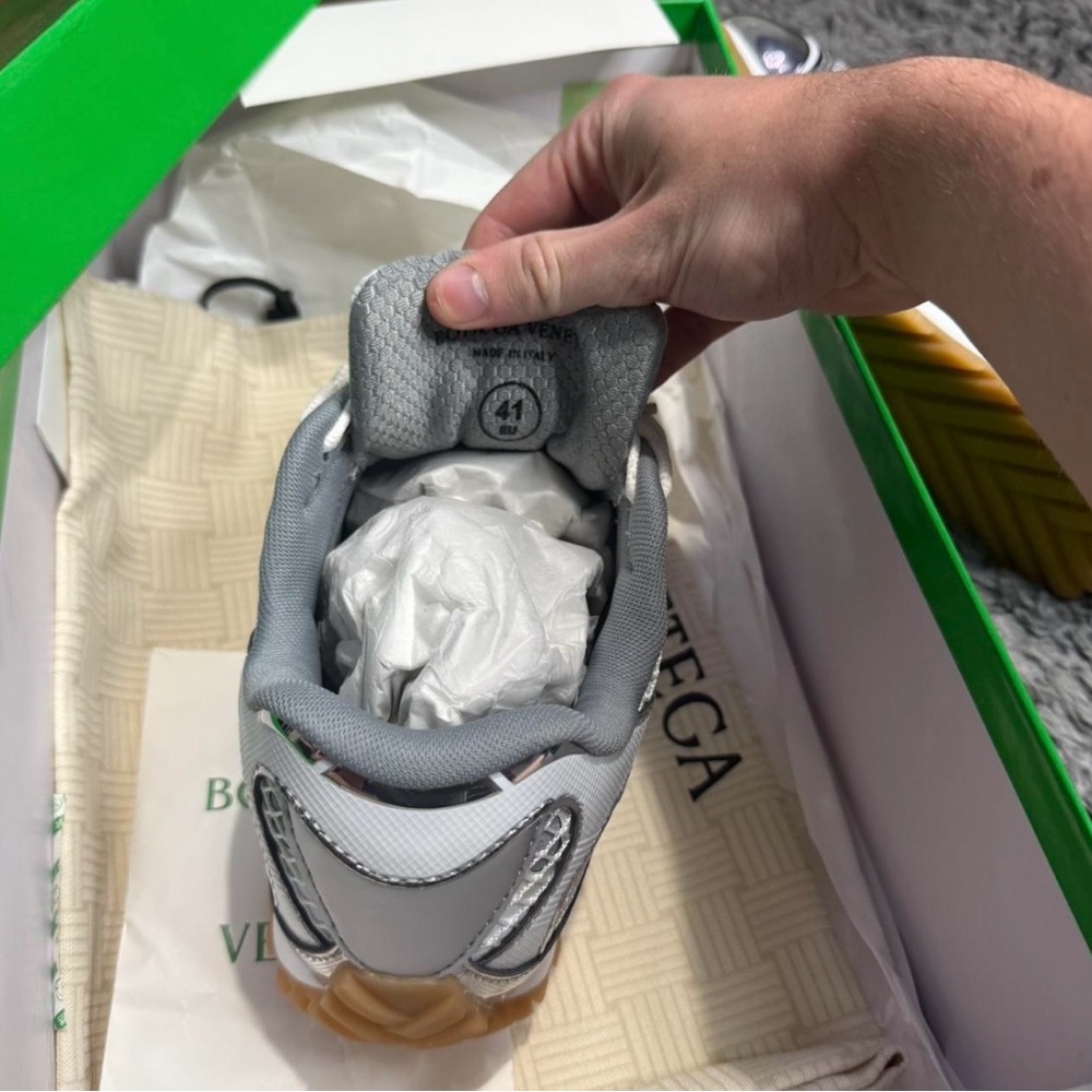 Bottega Veneta Kids Gray Sneakers
